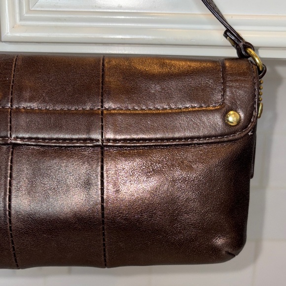 Coach Purse Bag Handbag Kristin Leather Clutch Wristlet Mini Bag Pocketbook - Picture 6 of 16